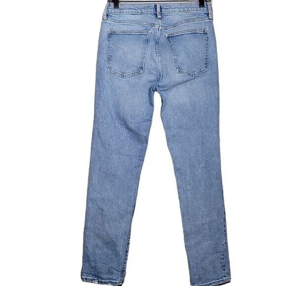 Gap Denim True Skinny Distressed Jeans Sz 27R - Picture 2 of 9